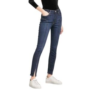 Good American Good Legs Jeans 4 High Rise Crop Skinny Dark Wash